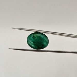 Rare 12 CT One Loose Beautiful Natural Green Emerald Stone